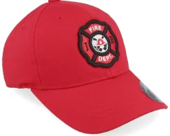 Hot Kiddo Cap Kids Fire Fighter Junior 3d Patch Red Flexfit -