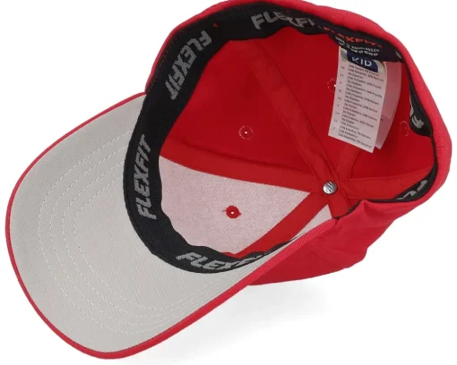 Hot Kiddo Cap Kids Fire Fighter Junior 3d Patch Red Flexfit -