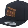 Snapback | Kids-Kiddo Cap Kids Fire Truck Engraved Black Snapback -
