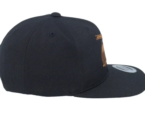 Snapback | Kids-Kiddo Cap Kids Fire Truck Engraved Black Snapback -