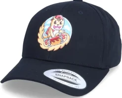 Adjustable | Kids-Kiddo Cap Kids Flame Boarder Skater Cat Black Adjustable -