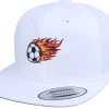 Best Forza Kids Flaming Football White Snapback -
