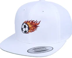 Best Forza Kids Flaming Football White Snapback -