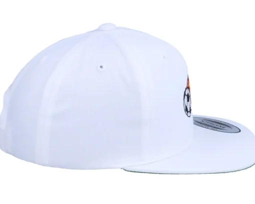 Best Forza Kids Flaming Football White Snapback -