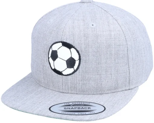 Discount Forza Kids Football Applique Heather Grey Snapback -