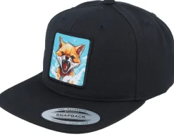 Kids-Kiddo Cap Kids Fox Action Patch Black Snapback -