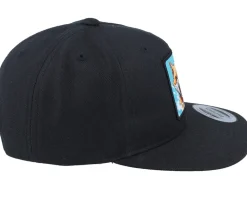 Kids-Kiddo Cap Kids Fox Action Patch Black Snapback -