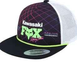 Kids-Fox Kids X Kawasaki Black/White Trucker Snapback -