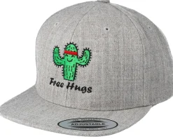 Sale BOOM Kids Free Hugs Heather Grey Snapback -