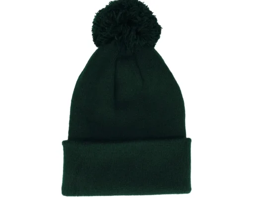 Pom Beanies | Blank Beanies-Beechfield Kids French Navy Junior Pom - Blue