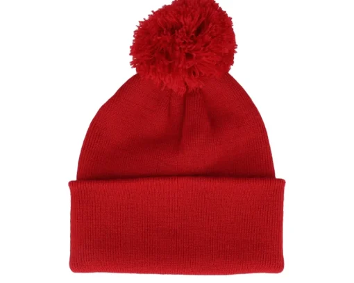 Pom Beanies | Blank Beanies-Beechfield Kids French Navy Junior Pom - Blue