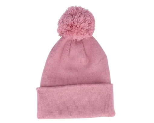 Pom Beanies | Blank Beanies-Beechfield Kids French Navy Junior Pom - Blue
