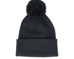 Pom Beanies | Blank Beanies-Beechfield Kids French Navy Junior Pom - Blue