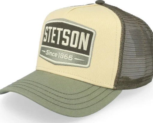 Clearance Stetson Kids Gasoline /Green Trucker - Beige