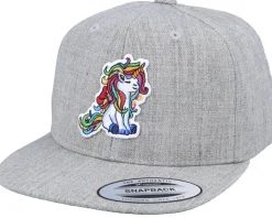 Snapback-Unicorns Kids Glorious Unicorn Curls Grey Snapback -