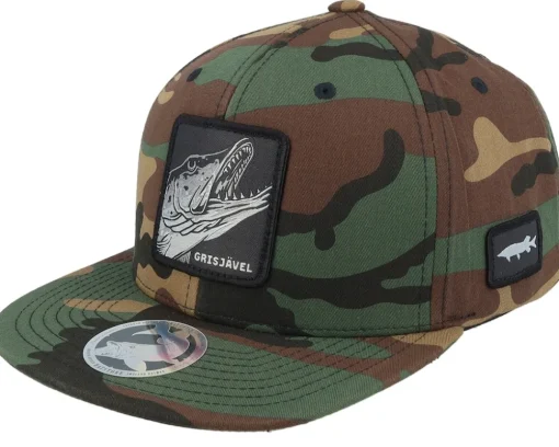 Snapback-Skillfish Kids Grisjävel Camo Snapback -
