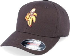 Fashion Kiddo Cap Kids Happy Banana Brown Flexfit -