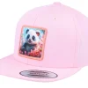 Best Kiddo Cap Kids Happy Panda Snapback - Pink