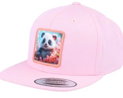 Best Kiddo Cap Kids Happy Panda Snapback - Pink