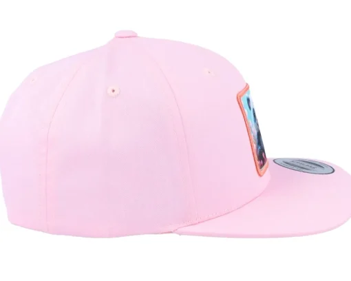 Kids-Kiddo Cap Kids Happy Panda Snapback - Pink