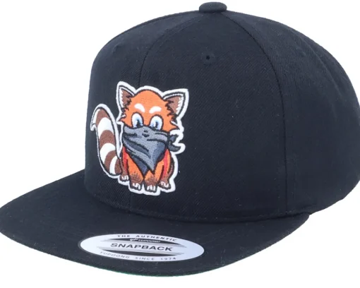 Snapback-Kiddo Cap Kids Hatsie The Red Panda Black Snapback -