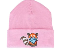 Cuff Beanies-Kiddo Cap Kids Hatsie The Red Panda Pink Beanie -