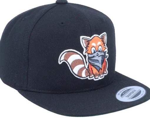 Snapback-Kiddo Cap Kids Hatsie The Red Panda Black Snapback -