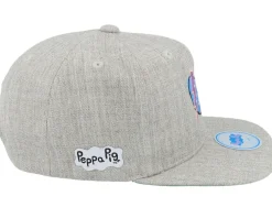 Kids-Peppa Pig Kids Heather Grey Starshine Heart Snapback -