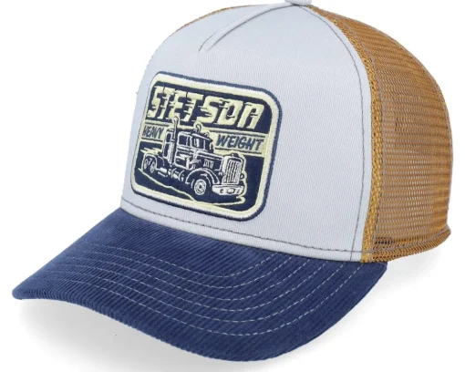 Clearance Stetson Kids Heavy Duty Blue/Grey A-Frame Trucker -