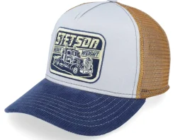 Trucker-Stetson Kids Heavy Duty Blue/Grey A-Frame Trucker -