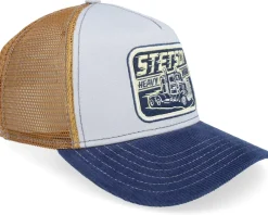Trucker-Stetson Kids Heavy Duty Blue/Grey A-Frame Trucker -