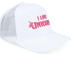 Sale Unicorns Kids I Love / A-Frame Trucker - White