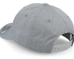 Kids-Kiddo Cap Kids J Letter 3d Heather Adjustable - Grey