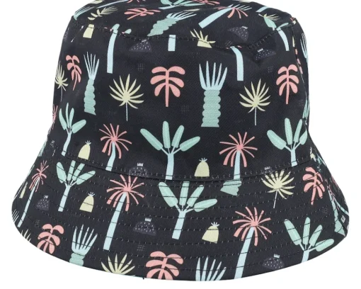 Clearance Headster Kids Jungle Tribe Hat Black Bucket -