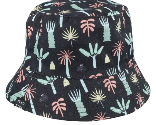Clearance Headster Kids Jungle Tribe Hat Black Bucket -