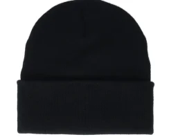 Cuff Beanies-Kiddo Cap Kids K Letter Patch Black Cuff -