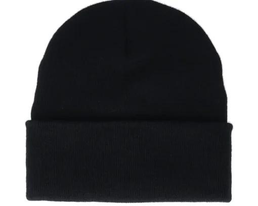 Cuff Beanies-Kiddo Cap Kids K Letter Patch Black Cuff -