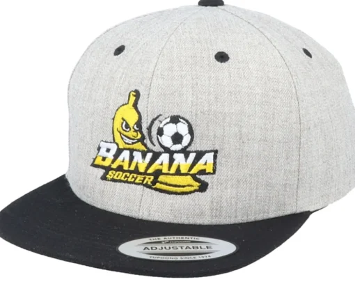 Fashion Iconic Kids Kids Banana Soccer Heather Grey/Black Snapback -
