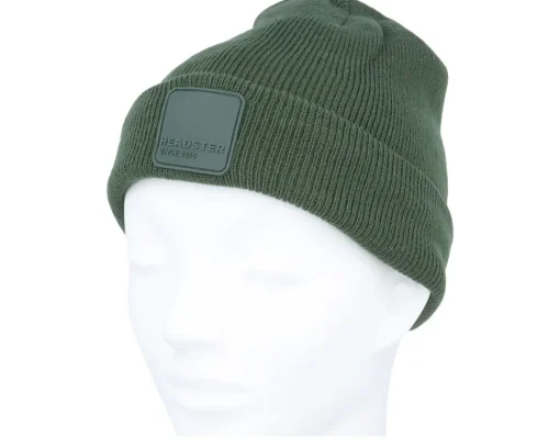 Clearance Headster Kids Kingston Beanie Jungle Green Cuff -
