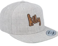 Snapback-Kiddo Cap Kids Lilly Engraved Patch Heather Snapback - Grey