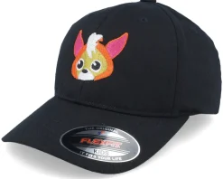 Hot Kiddo Cap Kids Litte Fox Head Black Flexfit -
