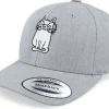 Adjustable | Kids-Kiddo Cap Kids Little Cat With Glasses Grey Adjustable -