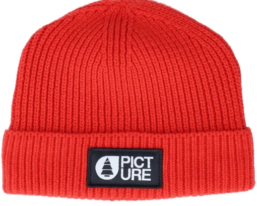 Organic Beanies | Kids-Picture Kids Lizo Beanie Orange Cuff -