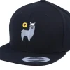 Snapback | Kids-Kiddo Cap Kids Llama Love Black Snapback -