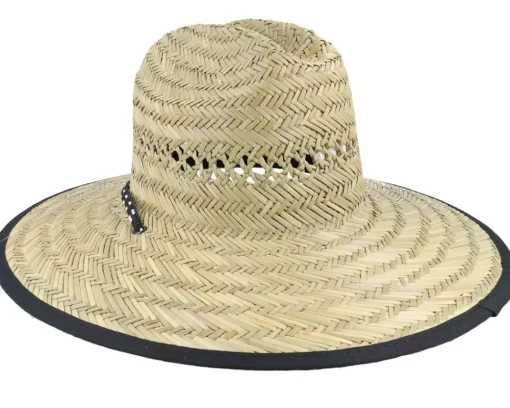 New Rip Curl Kids Logo Natural Straw Hat -