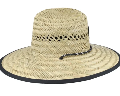 New Rip Curl Kids Logo Natural Straw Hat -