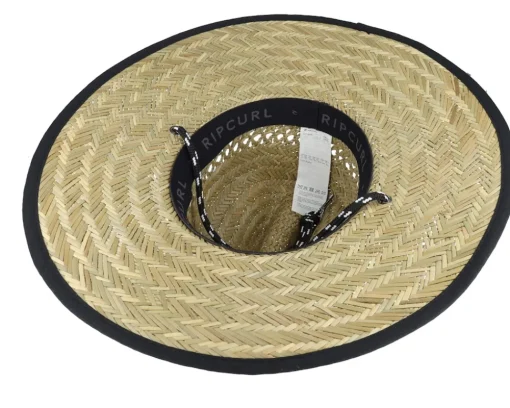 New Rip Curl Kids Logo Natural Straw Hat -