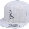 Snapback-Kiddo Cap Kids Lovely Giraffe Heather Grey Snapback -