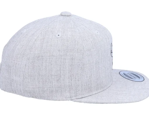 Snapback-Kiddo Cap Kids Lovely Giraffe Heather Grey Snapback -