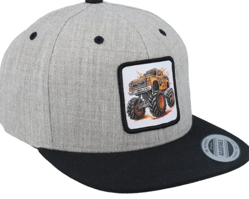 Snapback-Kiddo Cap Kids Monster Truck Orange Grey/Black Snapback -
